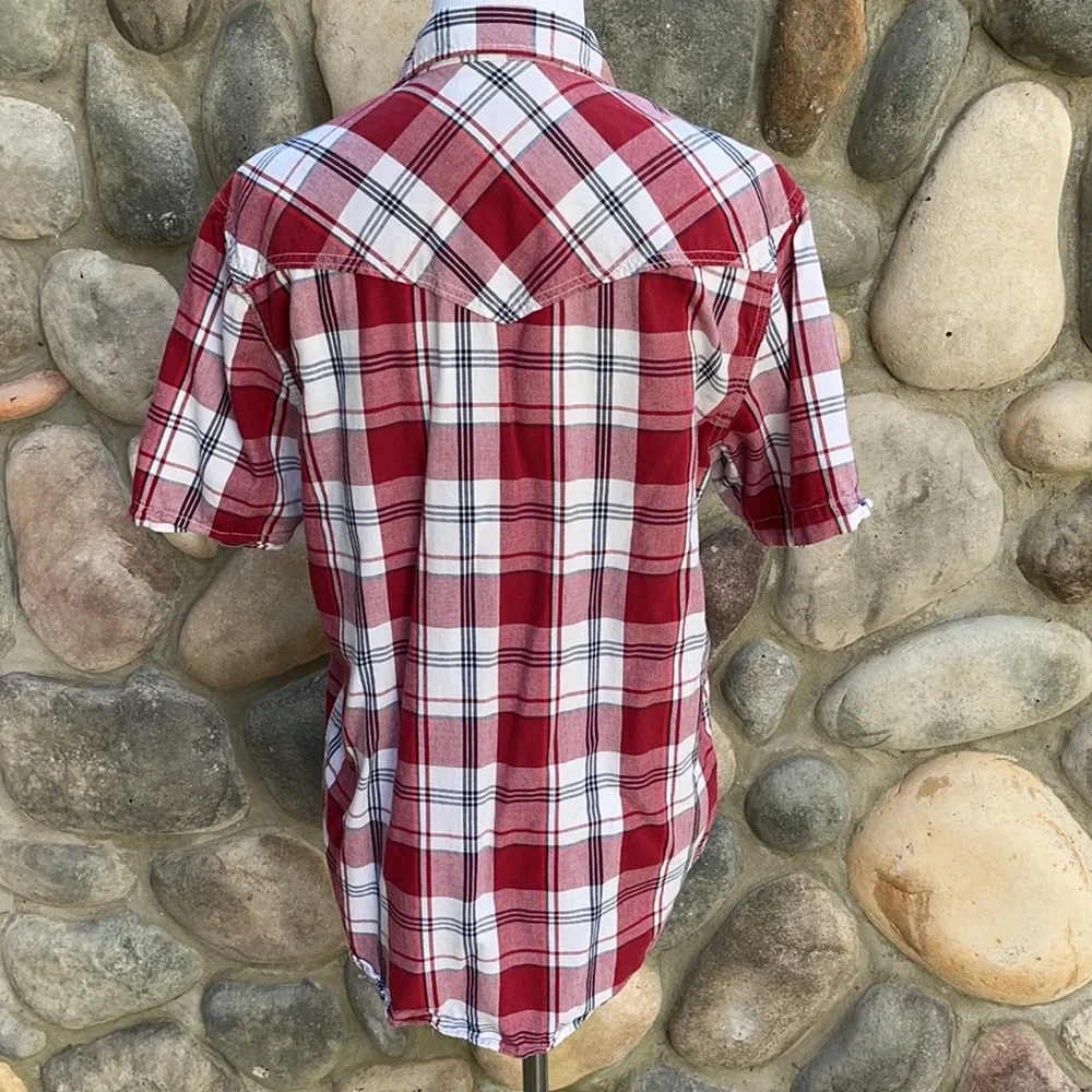 Aeropostale Plaid Western Cotton Shirt - Picture 4 of 6